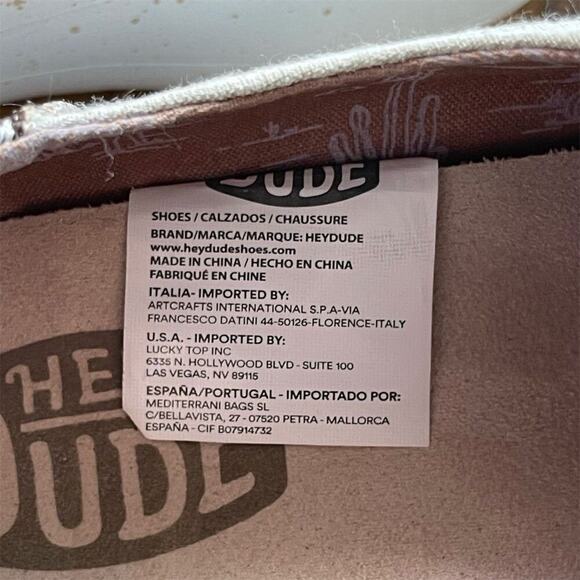 Hey Dude Wendy Peak Woven Women's Casual Shoes Beige Size 9 - Picture 3 of 8